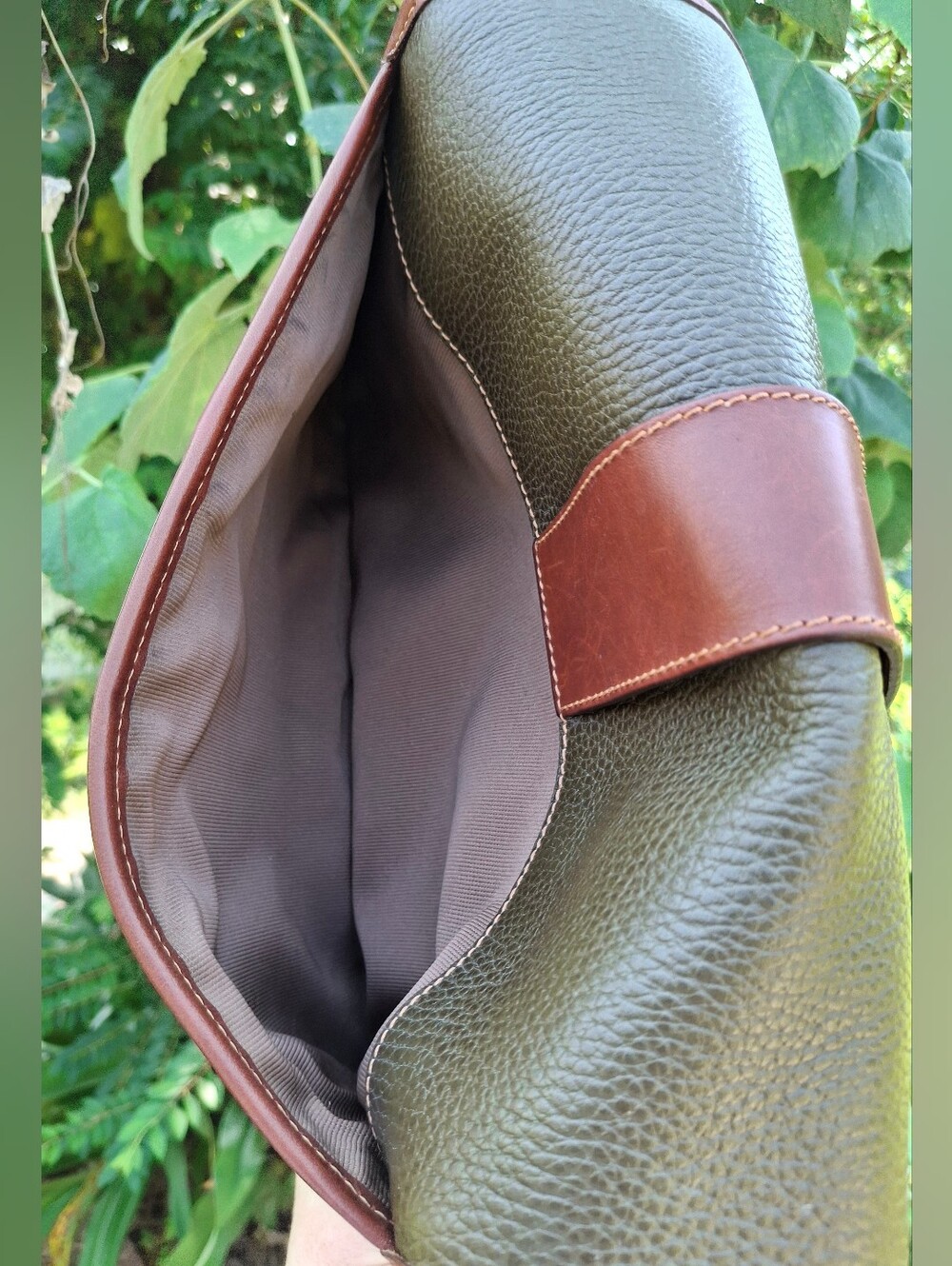 VTG 1995 Coach Glenwood Sheridan Olive/British Tan Shoulder/Crossbody Bag #4225 - Picture 16 of 16